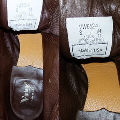 Vintage SHOE COMPANY 本革レザー ショートブーツ サイズ8の画像