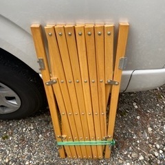 木製ベビーフェンス　ドッグフェンス　折り畳み式　ペットゲート　ベビーゲートの画像