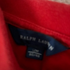 ビックポロ Ralph Lauren 赤 90長袖 ブランド キッズ　ラルフの画像
