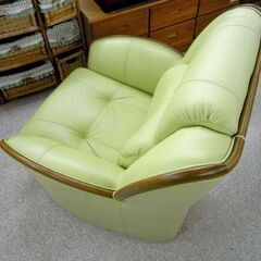 浜本工芸 ソファ 一人掛け① 本革 シングルソファ HAMAMOTO リビング