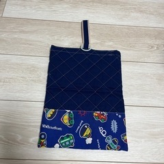 乗り物柄キルティング生地&上履き入れの画像