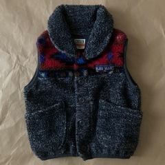 キッズ　暖かベスト袖なし110