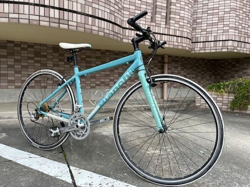 Bianchiビアンキ　ローマⅡ　チェレステ　ブルホーンハンドルクロスバイク②