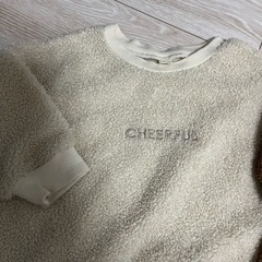 90㎝.100㎝　アプレレクール　ボアワンピース2点セットの画像