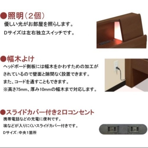 ダブルベット　ベットフレーム　グランツ　サミール