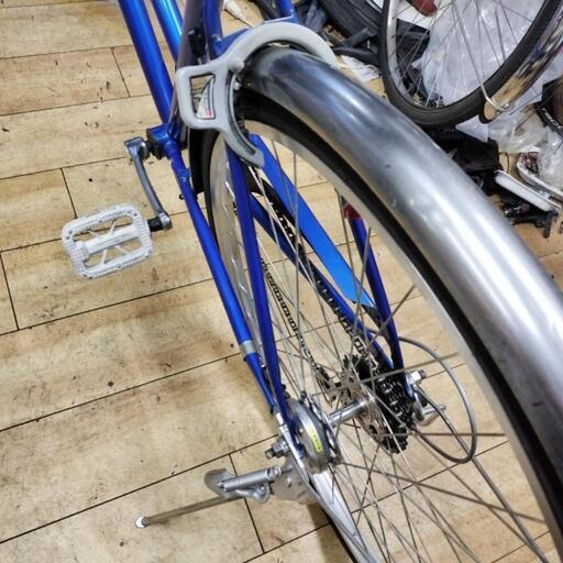 受渡し完了しました] 27インチ 6段ギヤ ローラーブレーキ ブルー 整備済