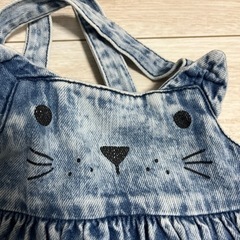 80㎝　next  デニムジャンパースカートの画像