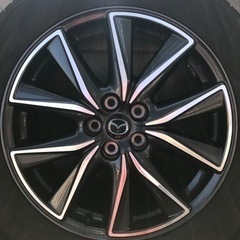 【美品】cx-5 純正ホイール　タイヤ付き CX-5純正ホイール付きスタッドレス4本セット235/55R19 4本セット