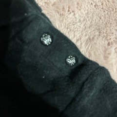 Burberry バーバリー　黒　90 長袖 ブランド キッズ　ブラック肩ボタンの画像