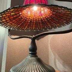 昭和レトロ ステンドグラス ランプ 照明 高級 真鍮 工芸硝子 本物 昭和レトロ ステンドグラス ランプ 照明 高級 真鍮 工芸硝子 本物