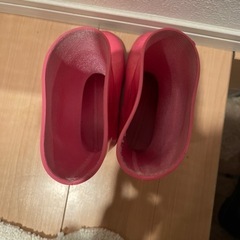 ピンク長靴　レインブーツ　女の子　16cmの画像