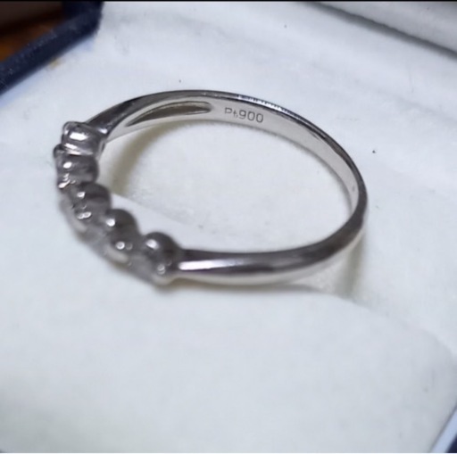 【最終価格】Pt900 ダイヤモンド5粒 0.3ct サイズ10号