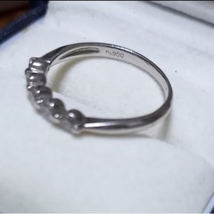 【最終価格】Pt900 ダイヤモンド5粒 0.3ct サイズ10号の画像