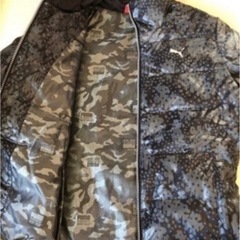 プーマ　ダウンジャケット　サイズS　黒　ナイロンジャンパー　レディース　長袖の画像