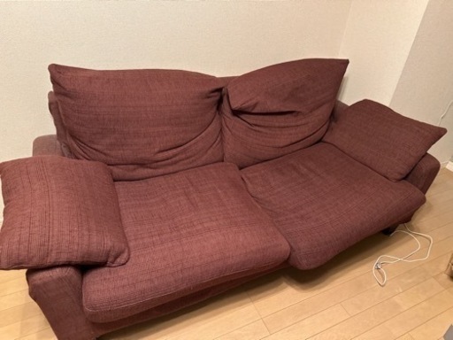 2人掛けソファー 未使用替えカバーもお付けします
