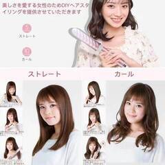 おしゃれで可愛いヘアアイロン　ピンクの画像