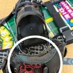 スノボ　ビンディングとカバー付きの画像