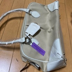 ★新品★ ハンドバッグ／カズヨナカノ・ベージュ系・新品・日本製の画像