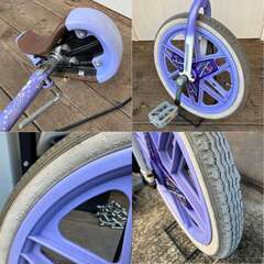 ブリヂストン　一輪車（スケアクロウ・18インチ・パープル）の画像