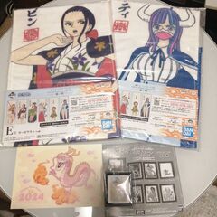 ワンピース　一番くじ　ガーゼタオル　アート