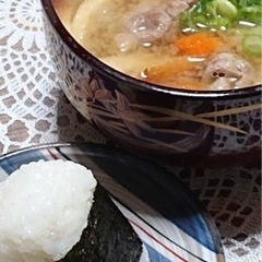 特製豚汁　特製おにぎり　炊き出し無料イベント致します。ご予約お待...