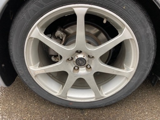 [商談中]AVS 17インチ PCD100 7J＋40 5H タイヤバリ山