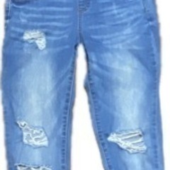 FOREVER21   ダメージ スキニーサロペット