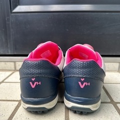 VIVAHEART ビバハート ゴルフシューズ ダイヤル式 スパイクレス ホームクリーニング済み  ゴルフ アウトドア シューズ スニーカー 少々訳ありの画像
