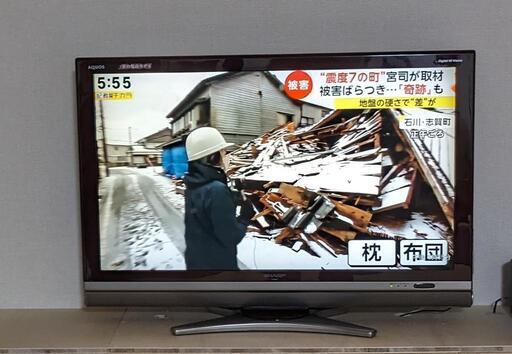 テレビ40V型です