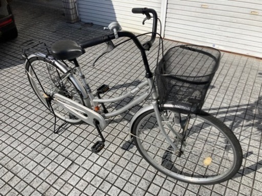 【26インチ自転車】変速なし　リヤチューブ、前カゴ新品❗️状態良し　若林自転車　浜大津店　SALE中❗️