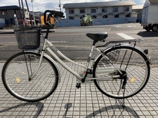 【26インチ自転車】変速なし　リヤチューブ、前カゴ新品❗️状態良し　若林自転車　浜大津店　SALE中❗️