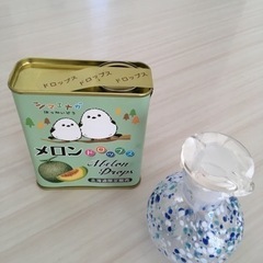 手作り硝子醤油差し＆メロンドロップ