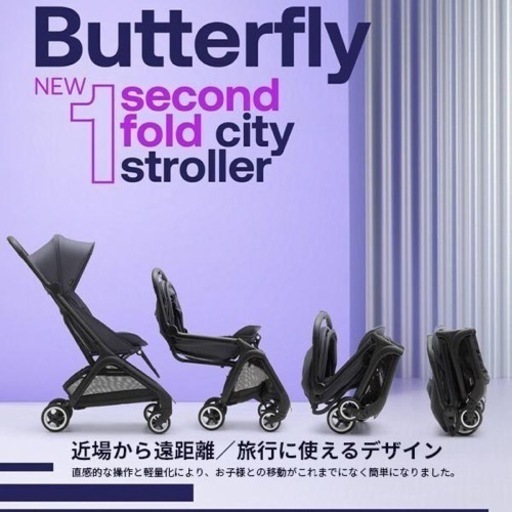 【取引完了】バガブー　バタフライ　ストーミーブルー　付属品有り