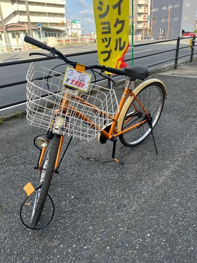 【リサイクルショップどりーむ天保山店】●376●　自転車　ママチャリ　26インチ　ベル付き　LEDオートライト付き　14686SA　黒色( *´艸｀) リサイクルショップどりーむ天保山店No1029自転車ママチャリオレンジ26