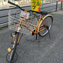 リサイクルショップどりーむ天保山店No1029自転車ママチャリオレンジ26