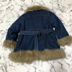 【c・a・t】デニムファーコート　90の画像