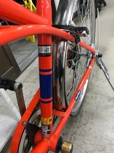 2402-136 NEO CLASSICO サイクルスポット ママチャリ 自転車 オレンジ 26インチ ブレーキ確認済み タイヤ空気あ