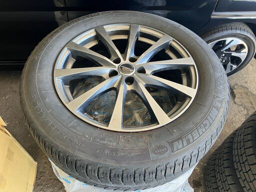 Exceeder　ホイール　17x7J　5穴　PCD100㎜　4本セット　タイヤ付き