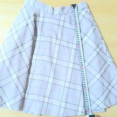 MINIMUM MINIMUM　上品なチェックスカート　水色の画像