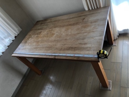 購入者様決まりました　無印良品ダイニングテーブル(脚付け替えで座卓にもなります)