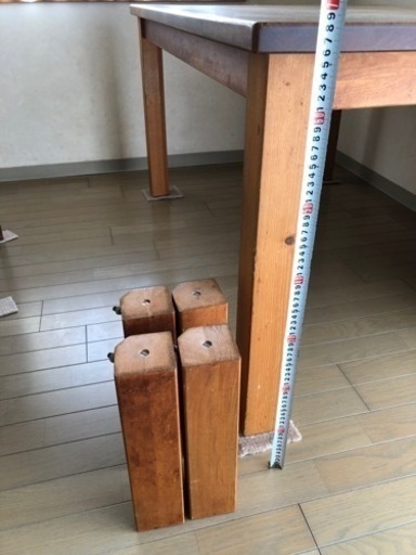 購入者様決まりました　無印良品ダイニングテーブル(脚付け替えで座卓にもなります)