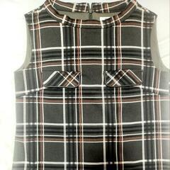 美品　MINIMUM MINIMUM ジャンパースカート　Sサイズ　ミニ丈　カーキの画像