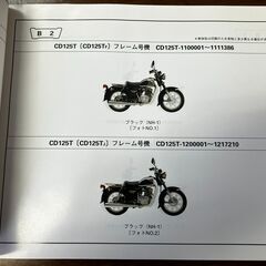 （40）送料込み CD125パーツリスト