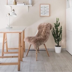 ❤️新品❤️ファーラグ もこもこラグ チェアマット 長毛 クッシ...