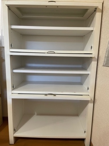 お買い得　モモナチュラル　3段キャビネット　