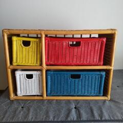 籐ラタン ラック チェスト①