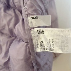 UNIQLO キッズ　ライトウォームパデットパーカー　110 パープルの画像