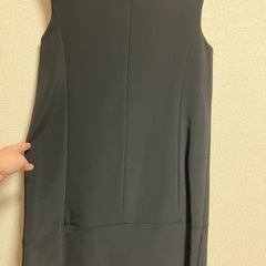 ノースリーブ　ブラックワンピースの画像