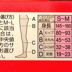 未開封:未使用:スリムウォーク美脚タイツあったか満足ストレスフリーSMサイズの画像
