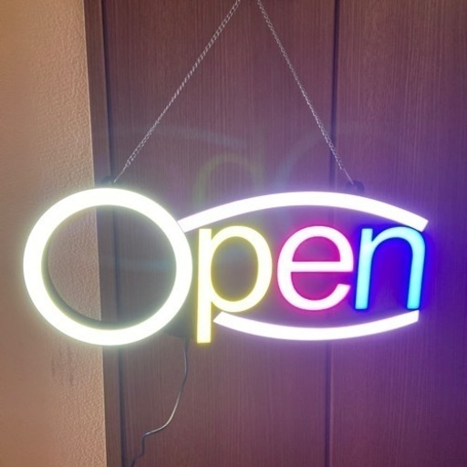 取引先の方が決まりました！LED ネオンライト ネオンサイン OPEN